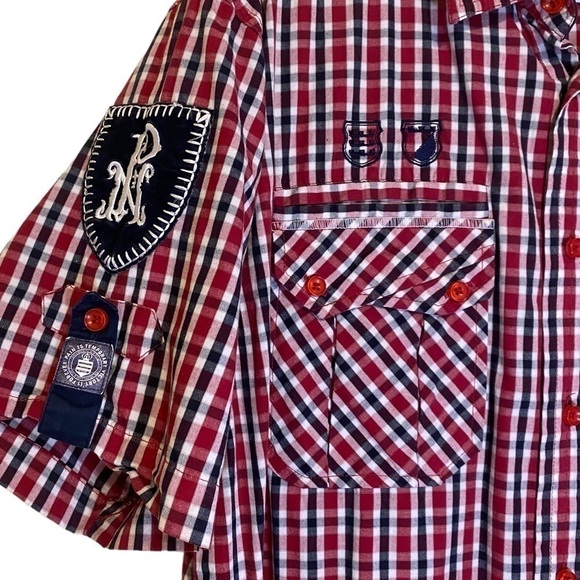 Parish Nation Mens short sleeve button down shirt size XL - Picture 3 of 10